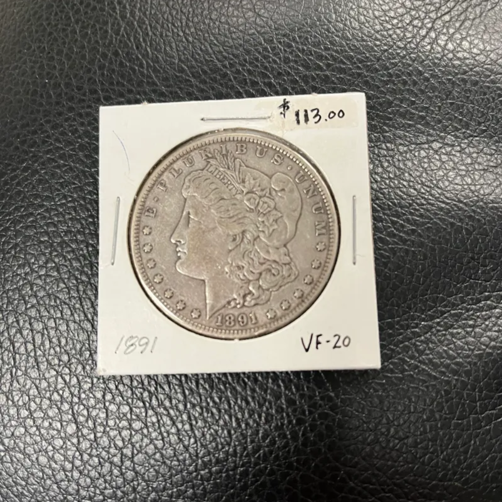 1891 Morgan Silver Dollar VF20