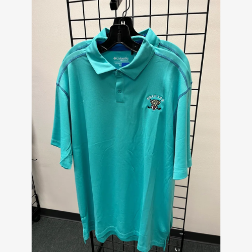 Men's Columbia XL High Stakes Polo Green