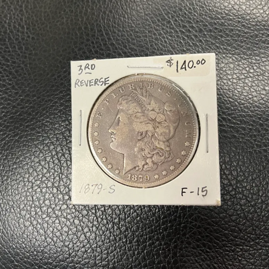 1879-S Morgan Silver Dollar 3rd Reverse F15