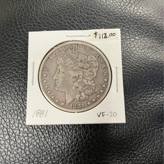 1881 Morgan Silver Dollar VF20