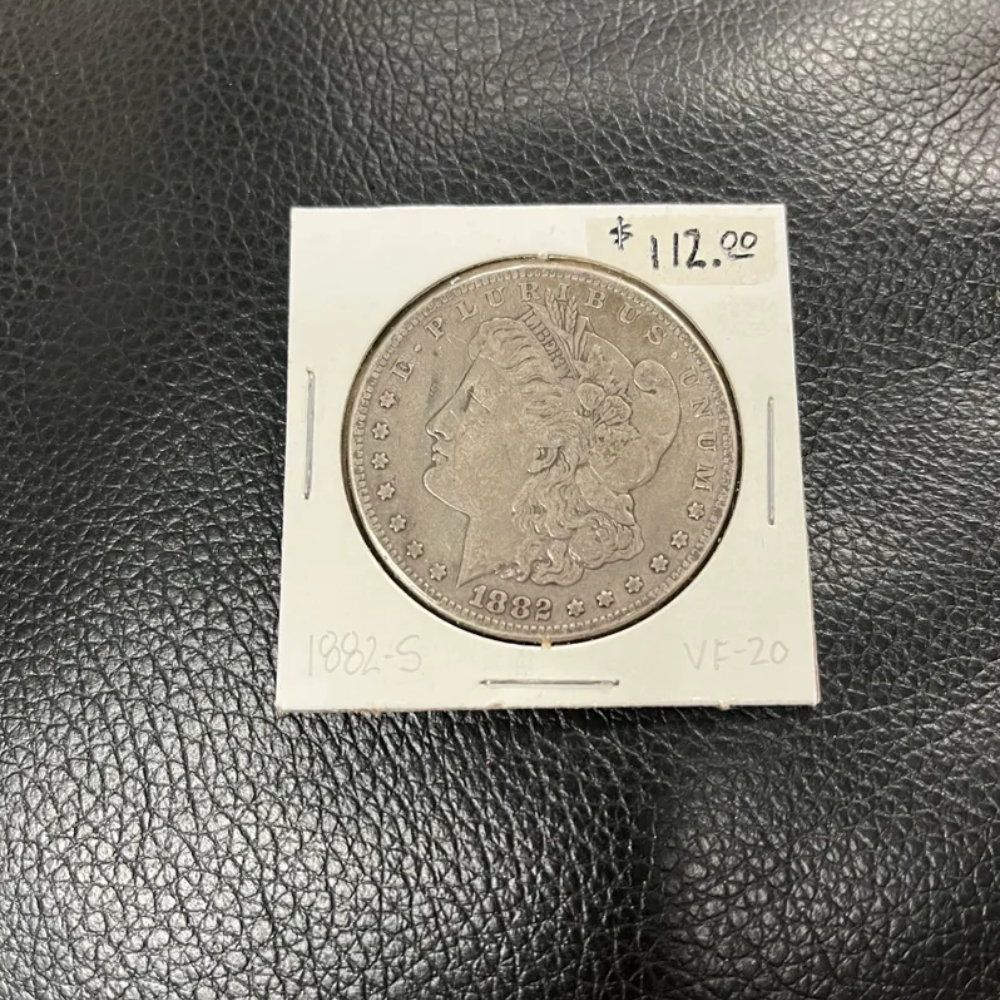 1882-S Morgan Silver Dollar VF20