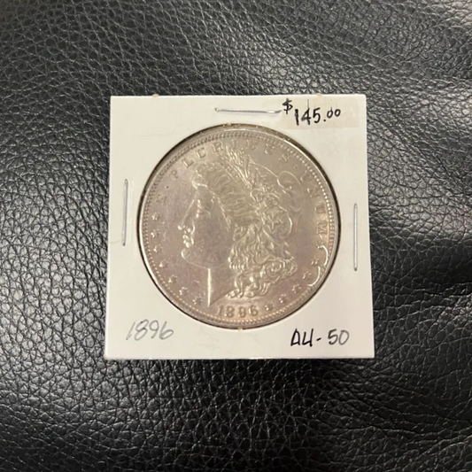 1896 Morgan Silver Dollar AU50