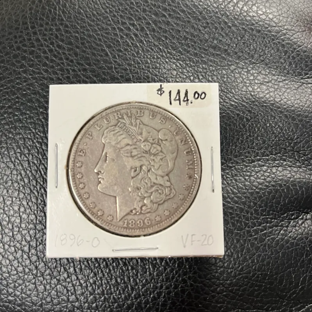 1896-O Morgan Silver Dollar VF20