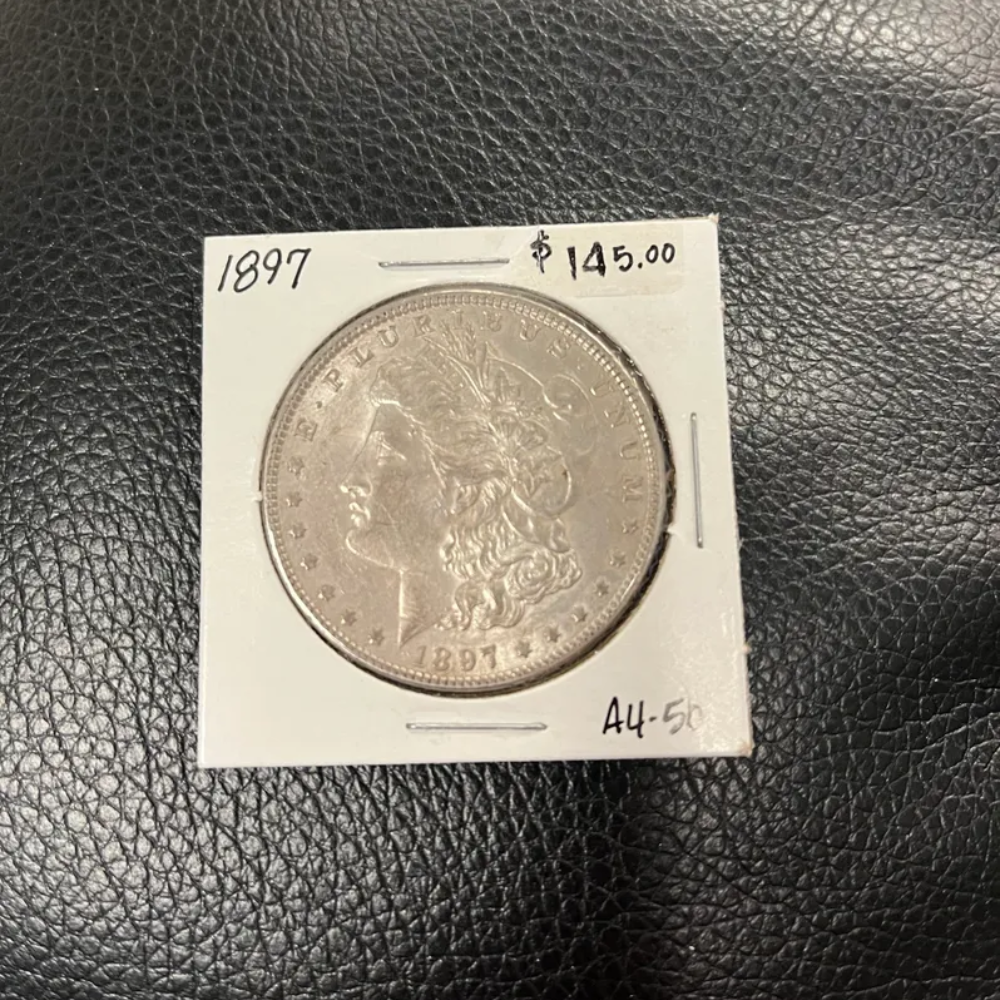 1897 Morgan Silver Dollar AU50