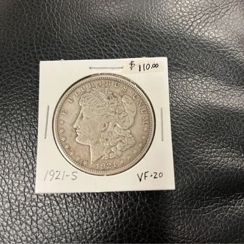 1921-S Morgan Silver Dollar VF20