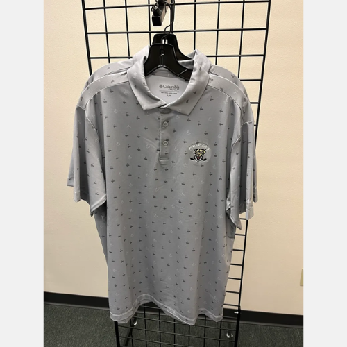 Men's L Columbia Punch Out Polo Grey